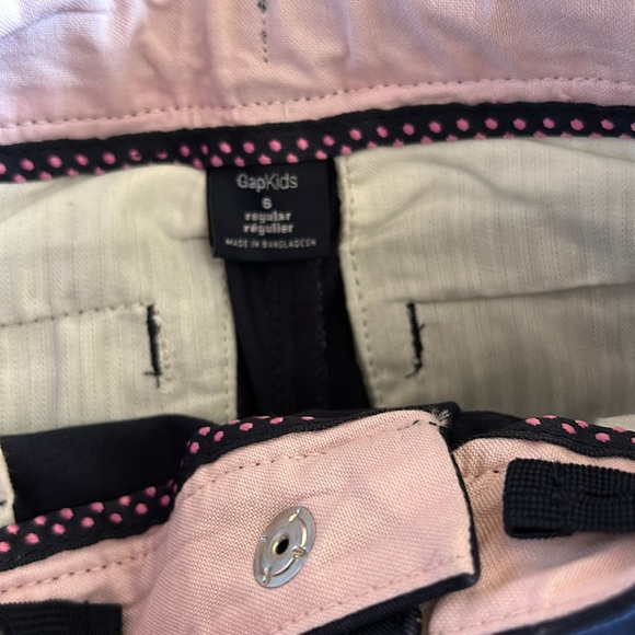 GAP navy blue Uniform Ponte Pants Adjustable Waist Girls Size 6 regular - Picture 3 of 5